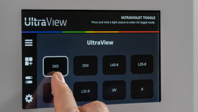 Display einer UltraView Lichtkabine