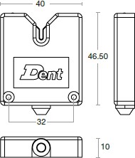 Zeichnung eines Fadenwächters Typ DTY der Firma Dent